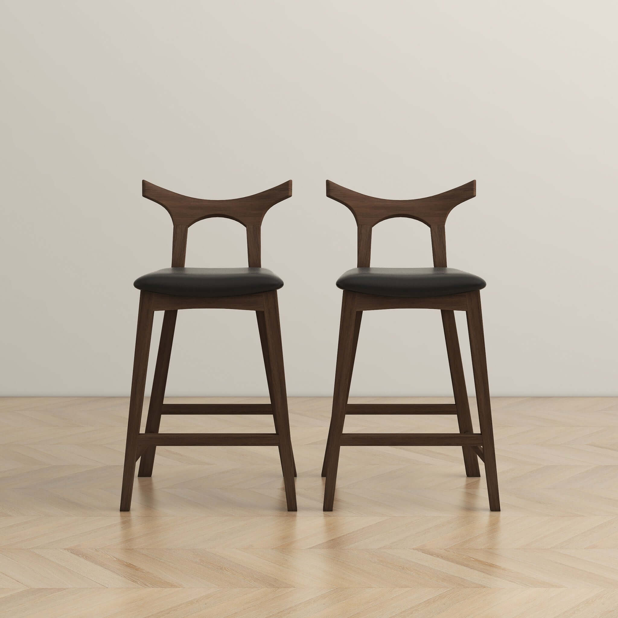 Nosh Leather Counter Chair