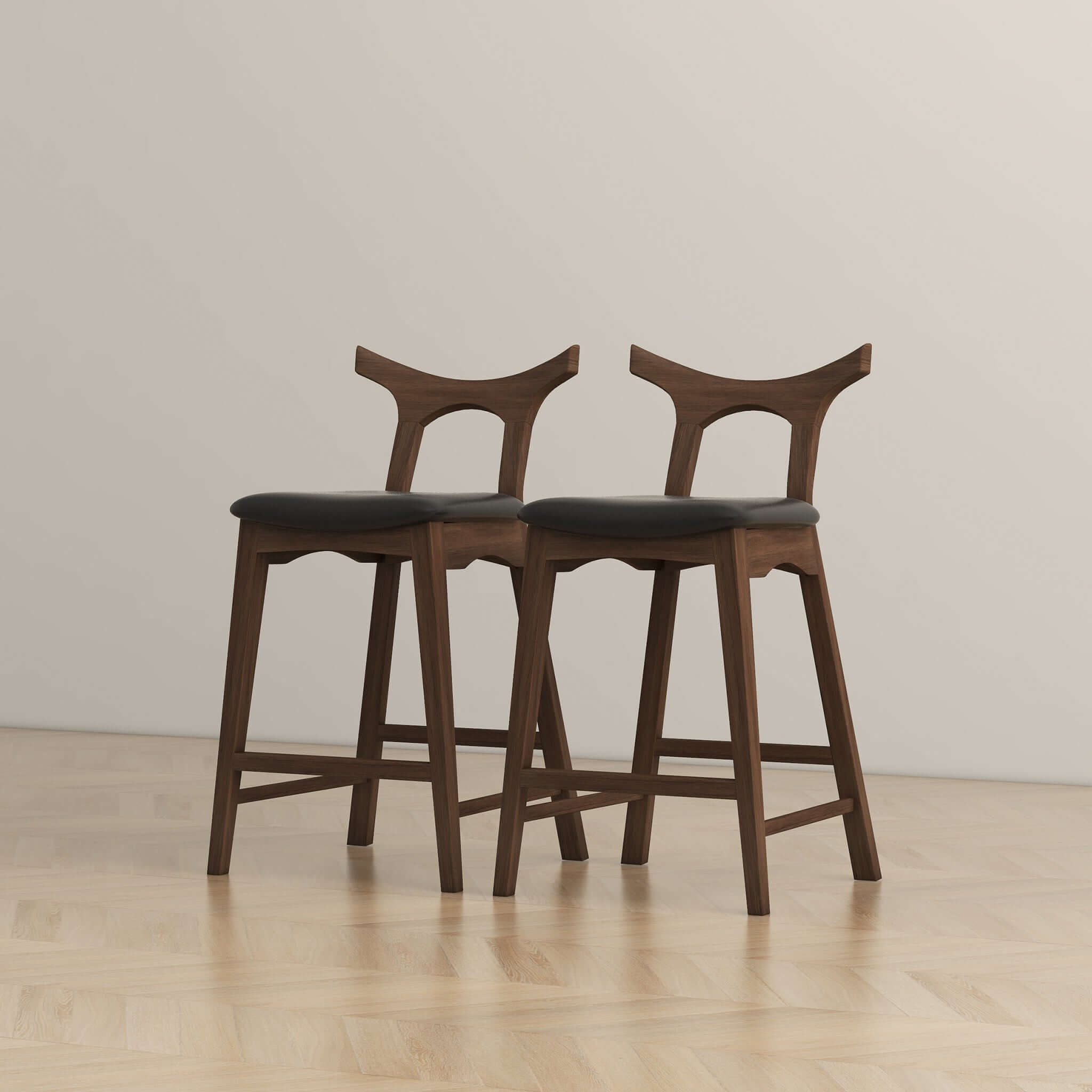 Nosh Leather Counter Chair