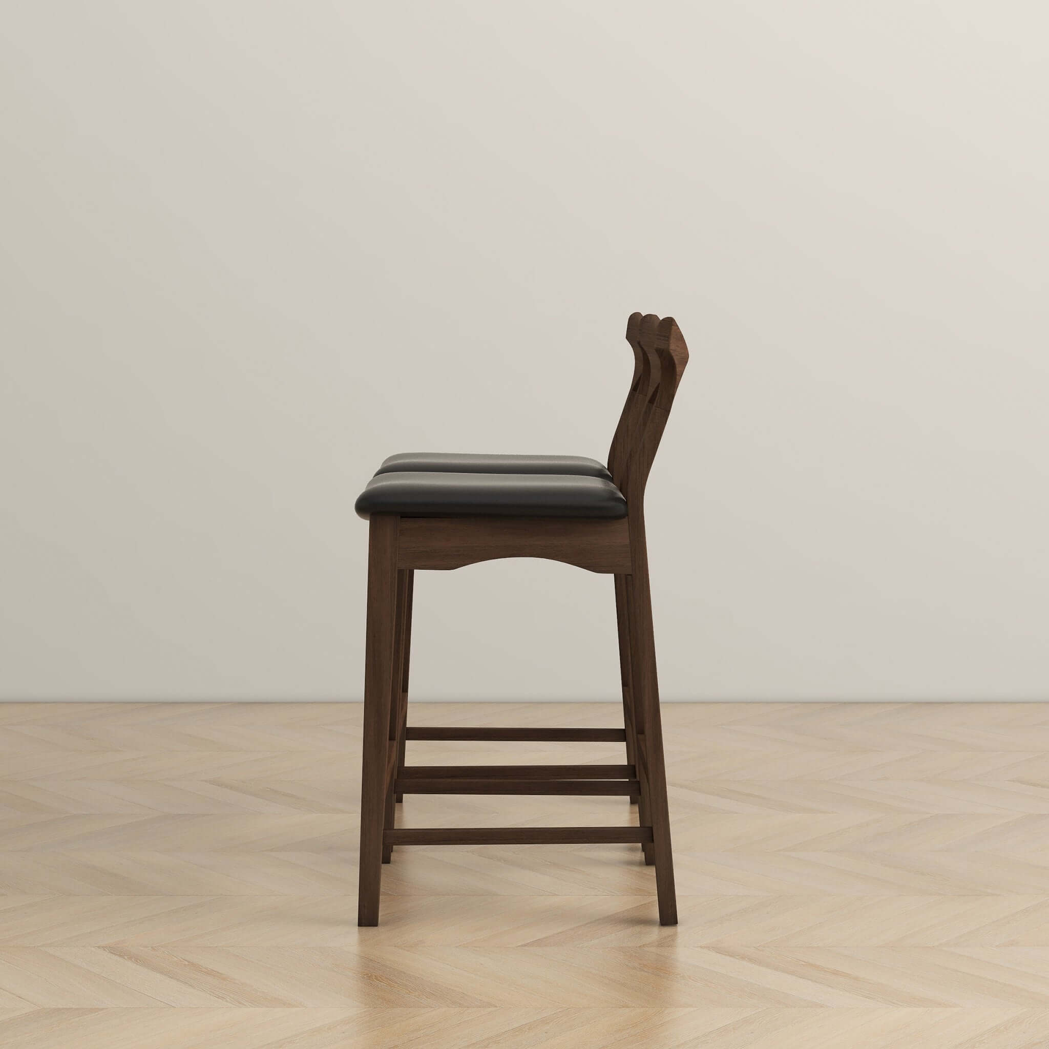 Nosh Leather Counter Chair