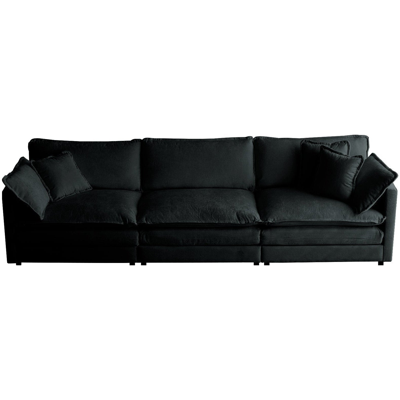 Liberty Mid-Century Modern Chenille Couch 3-Seater Sofa