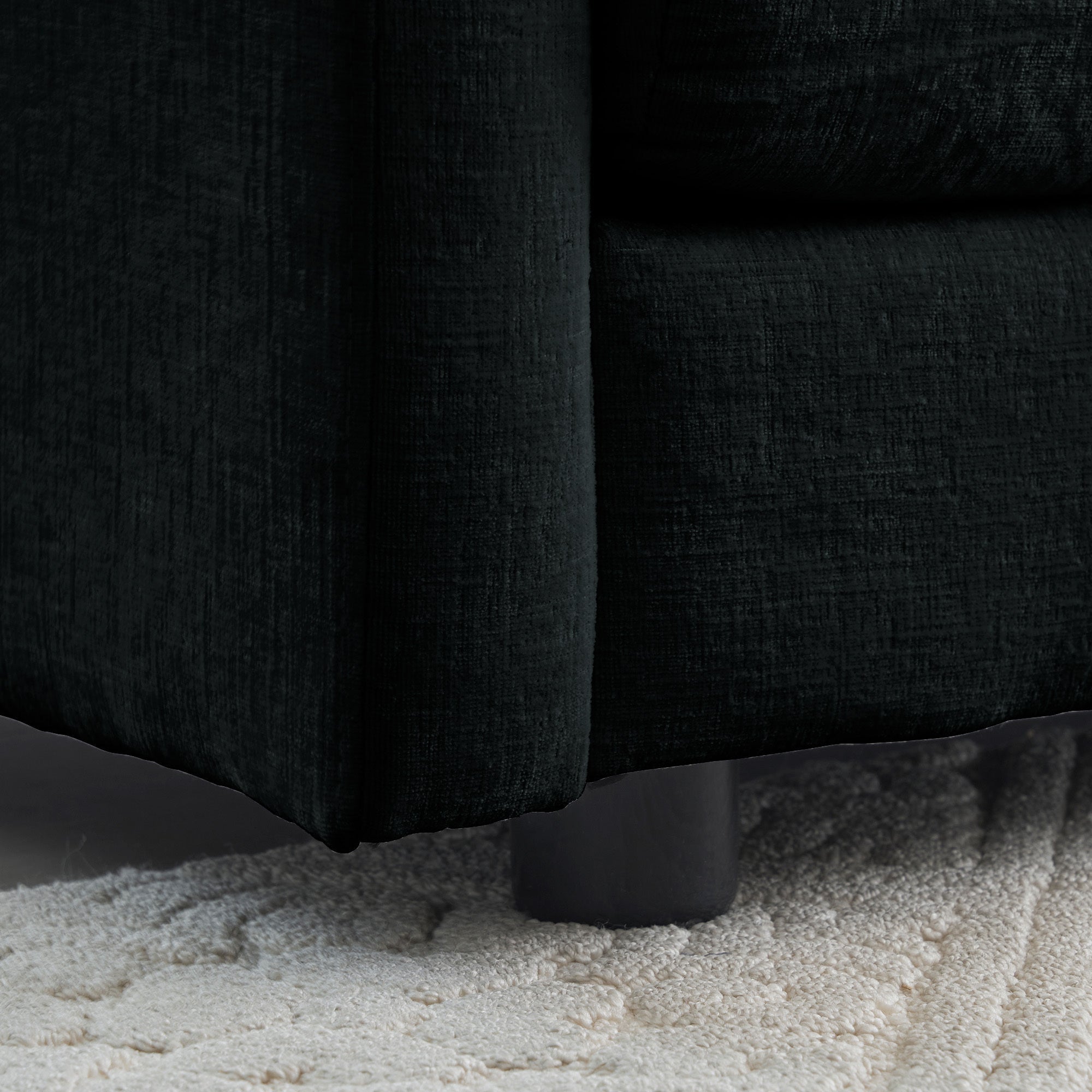 Liberty Mid-Century Modern Chenille Couch 3-Seater Sofa