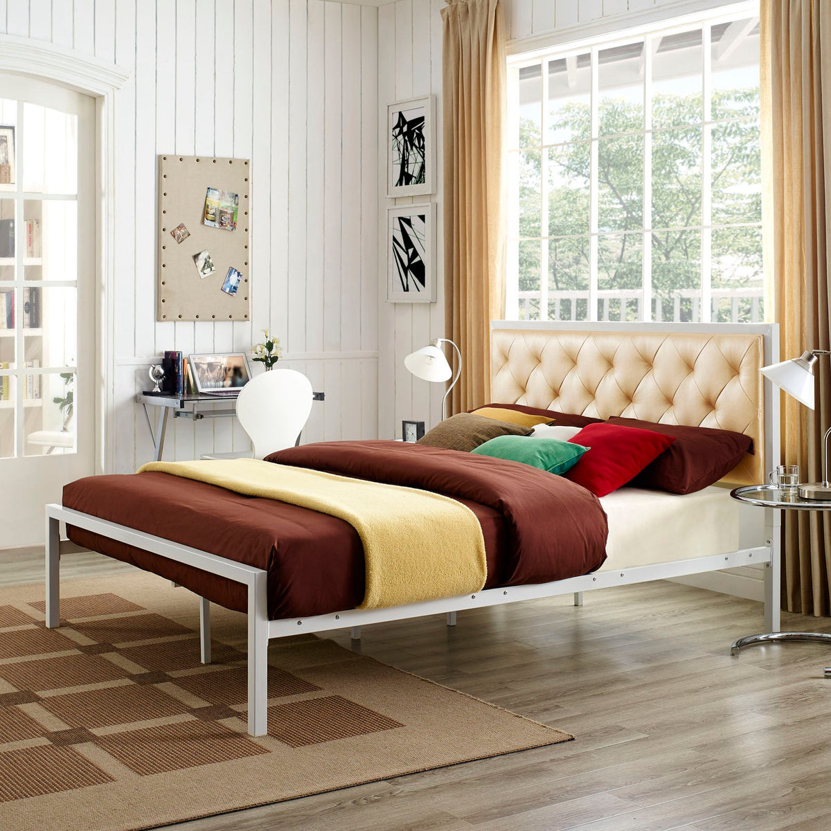 Mia Vinyl Bed - view 7