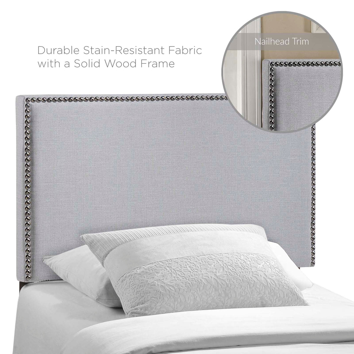 Region Nailhead Upholstered Headboard