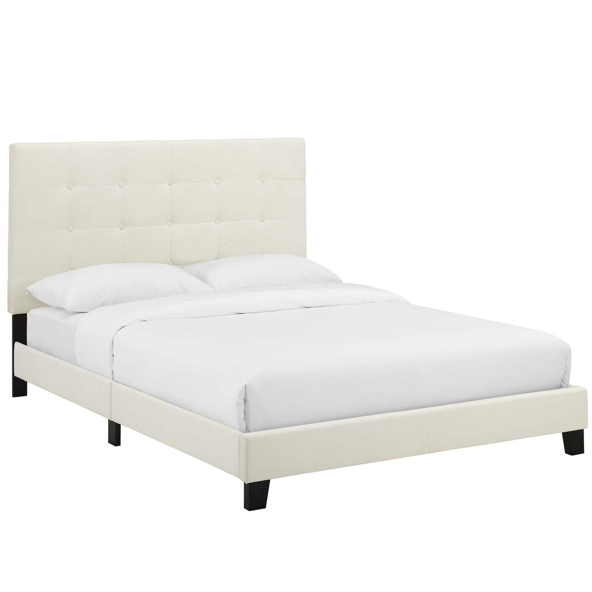 Melanie Tufted Button Upholstered Performance Velvet Platform Bed