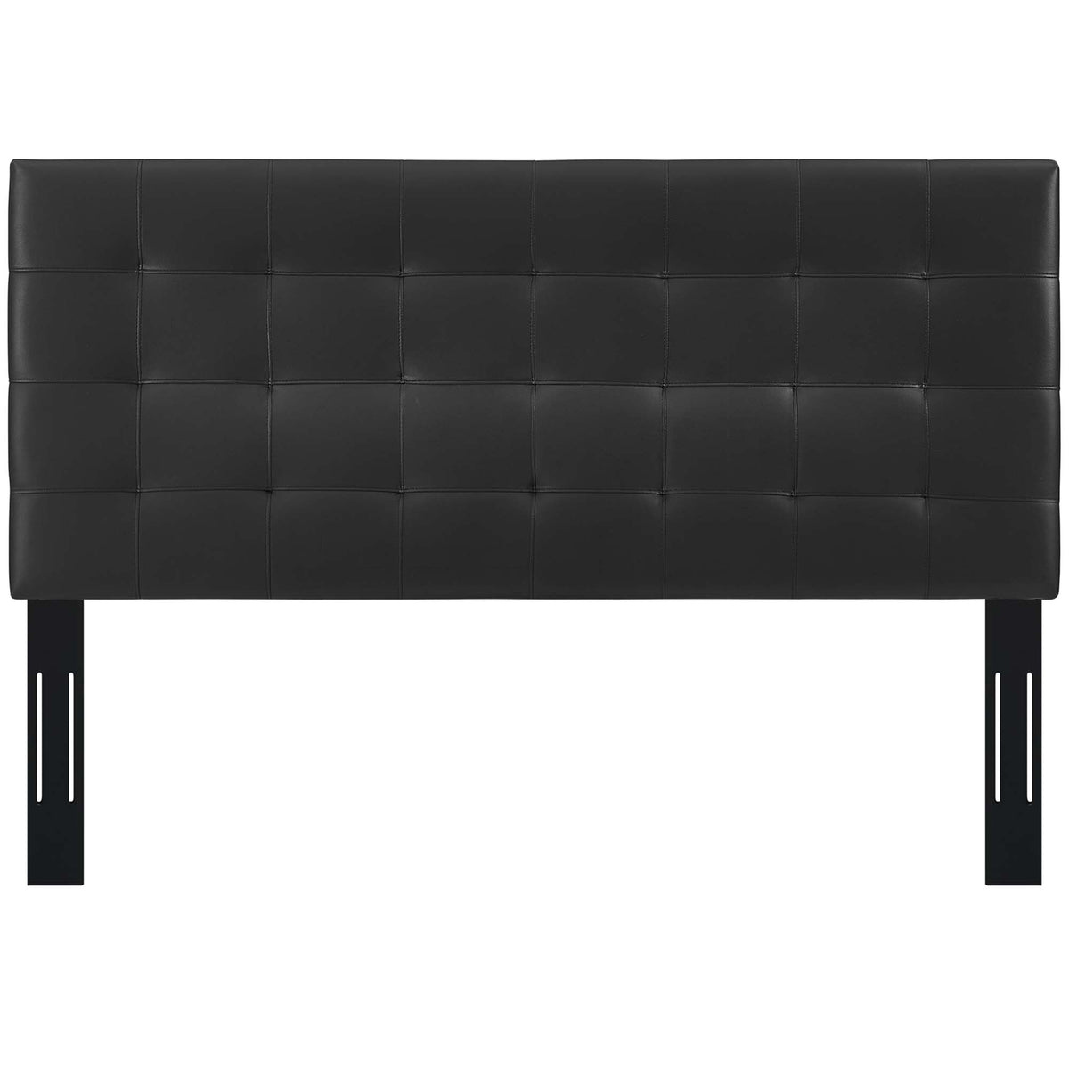Paisley Tufted Upholstered Faux Leather Headboard