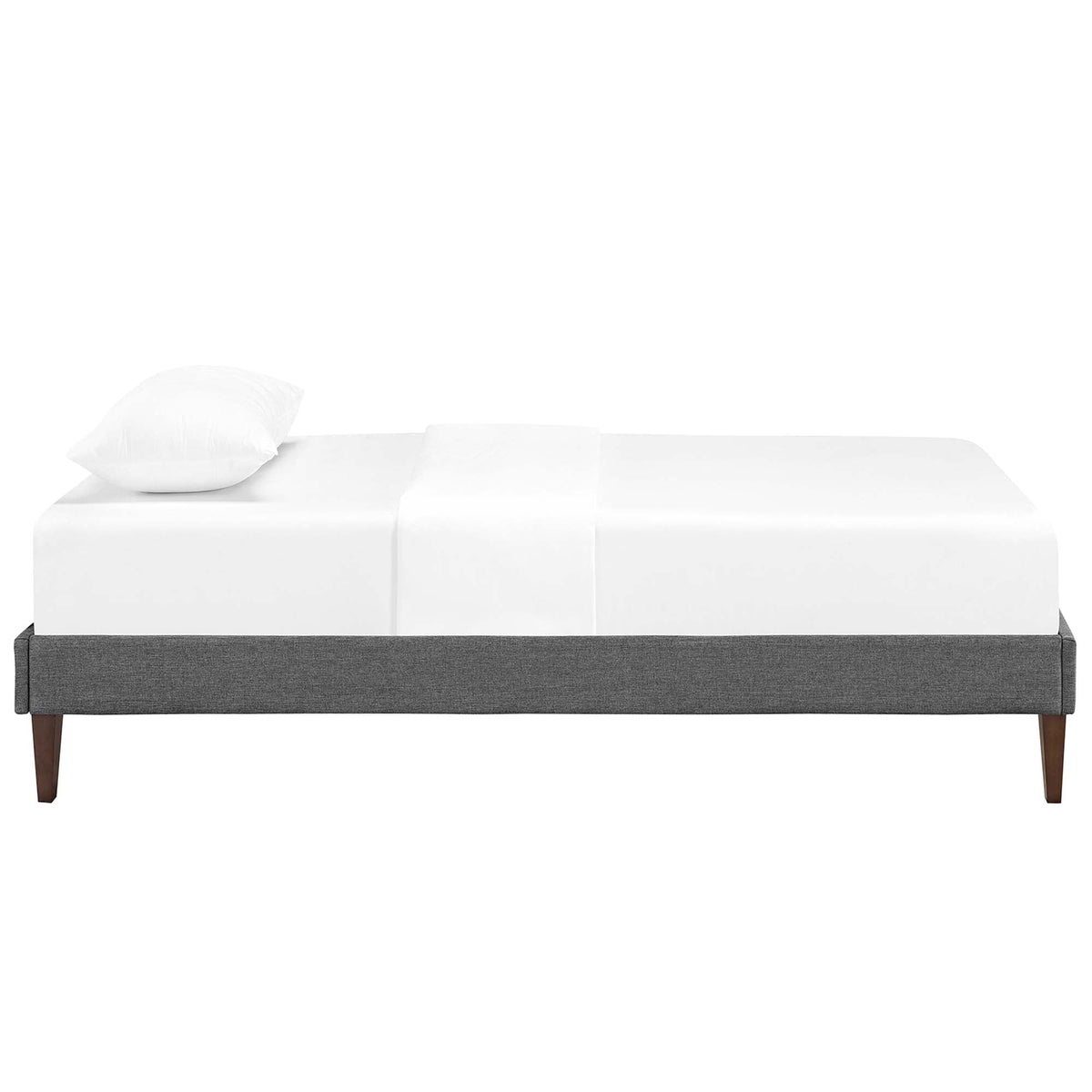 Tessie Fabric Bed Frame with Squared Tapered Legs