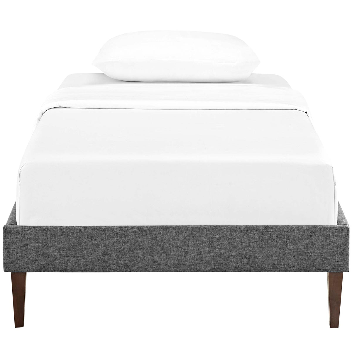 Tessie Fabric Bed Frame with Squared Tapered Legs