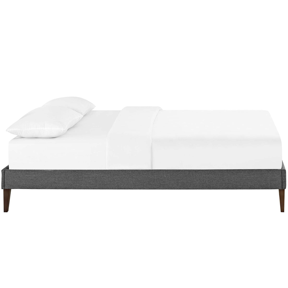 Tessie Fabric Bed Frame with Squared Tapered Legs