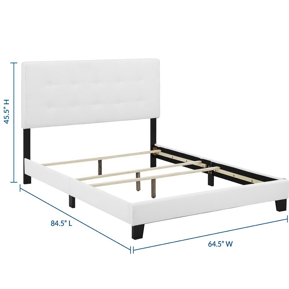 Amira Upholstered Fabric Bed