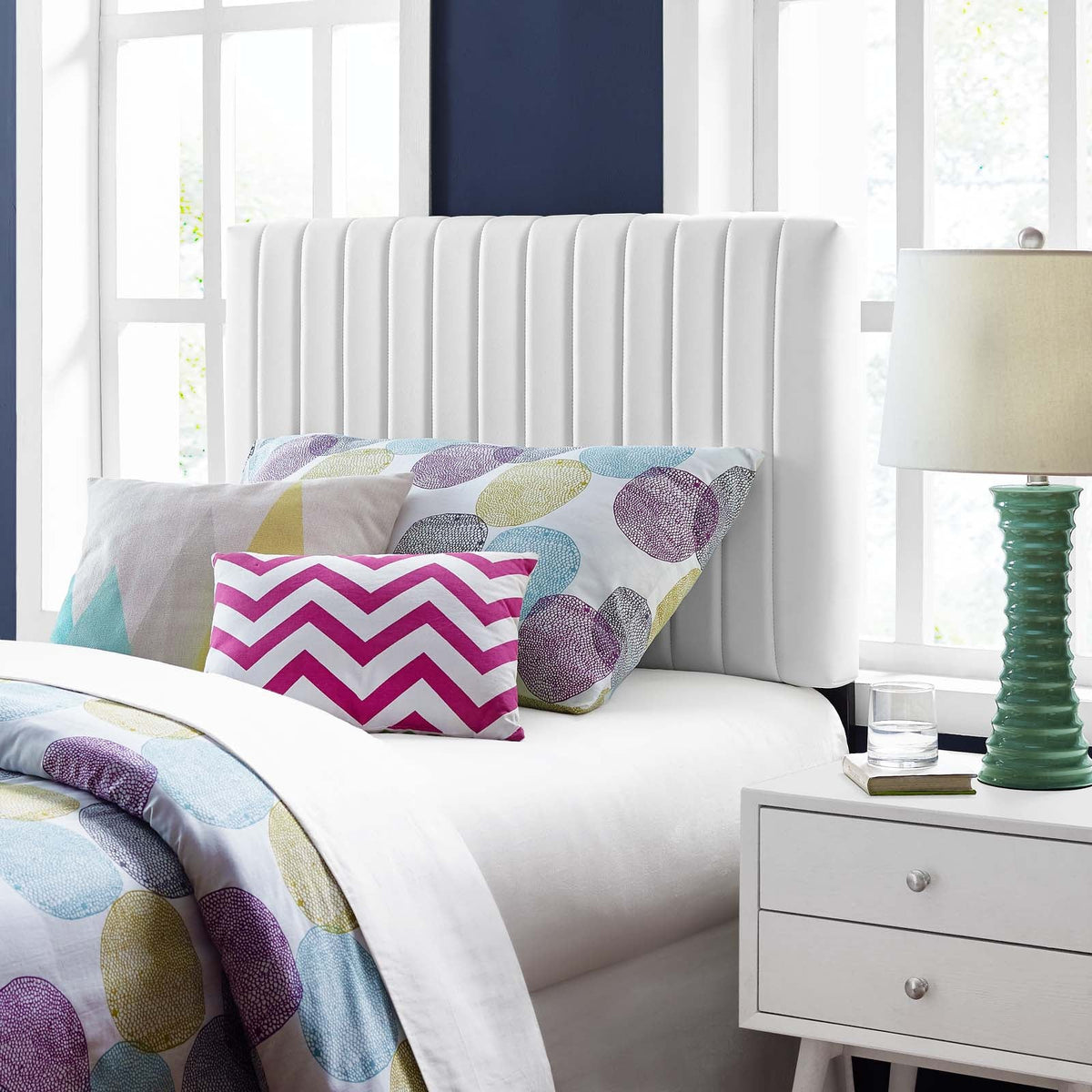 Keira Faux Leather Headboard - view 11