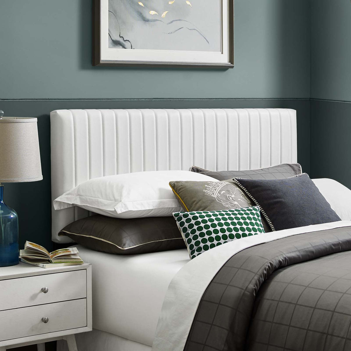 Keira Faux Leather Headboard - view 12