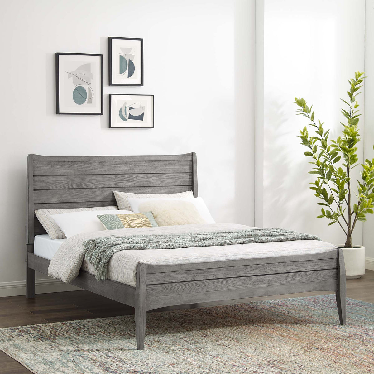 Georgia Wood Platform Bed - view 19