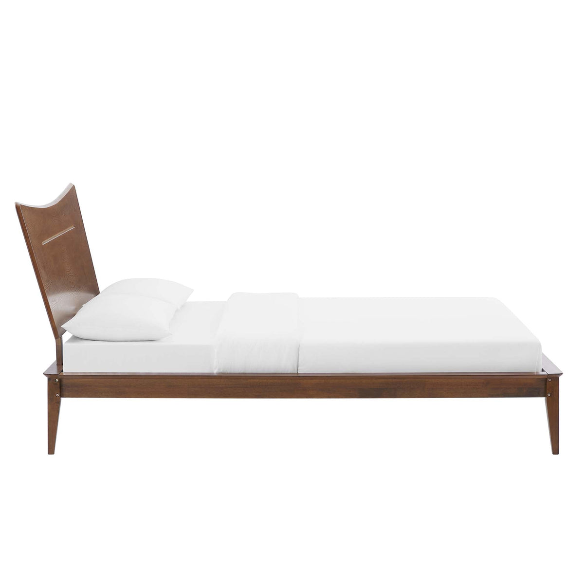 Astra Wood Platform Bed, King, Walnut - view 3