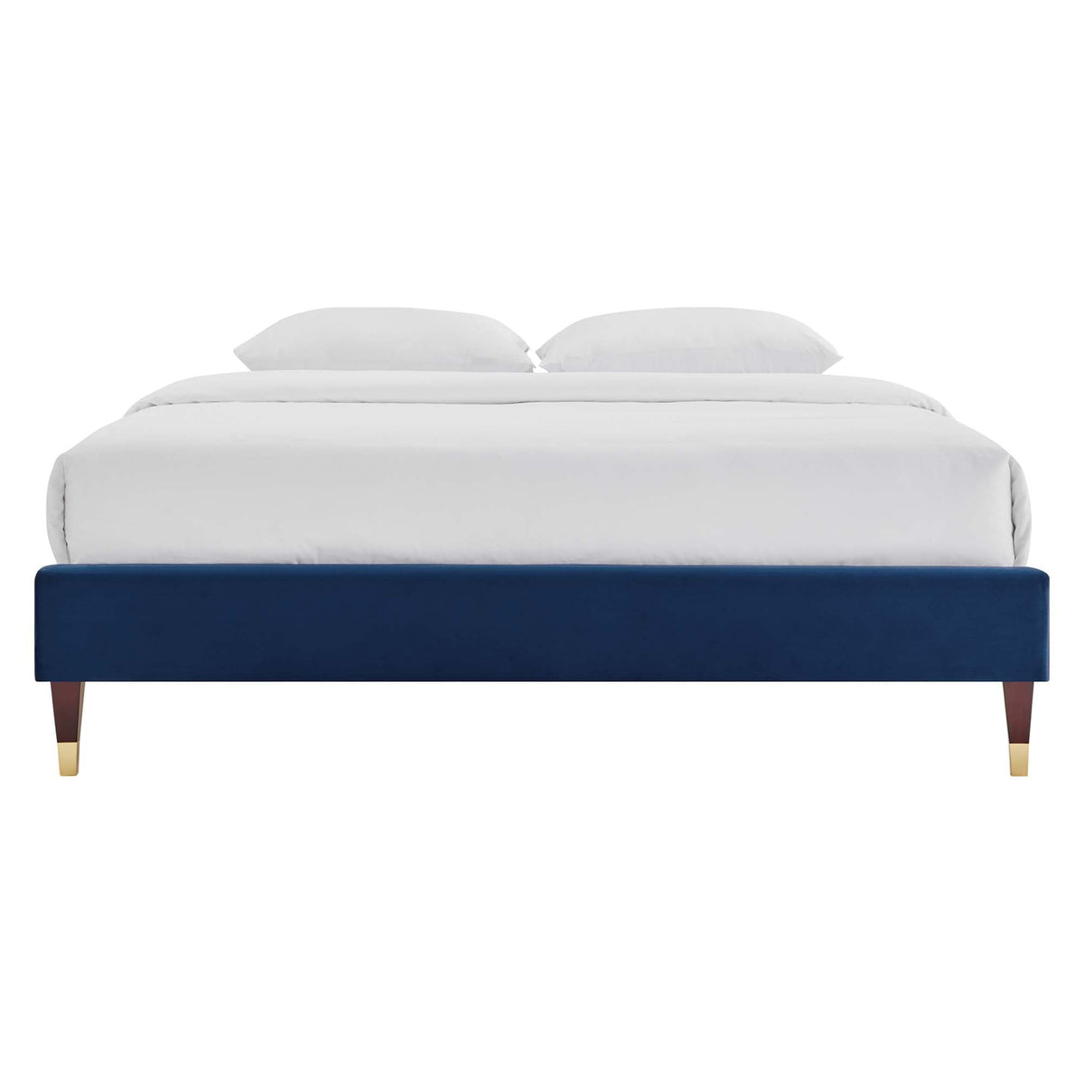 Harlow Performance Velvet Platform Bed Frame