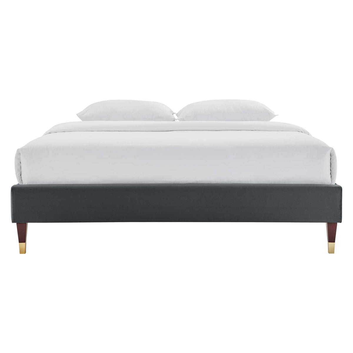 Harlow Performance Velvet Platform Bed Frame
