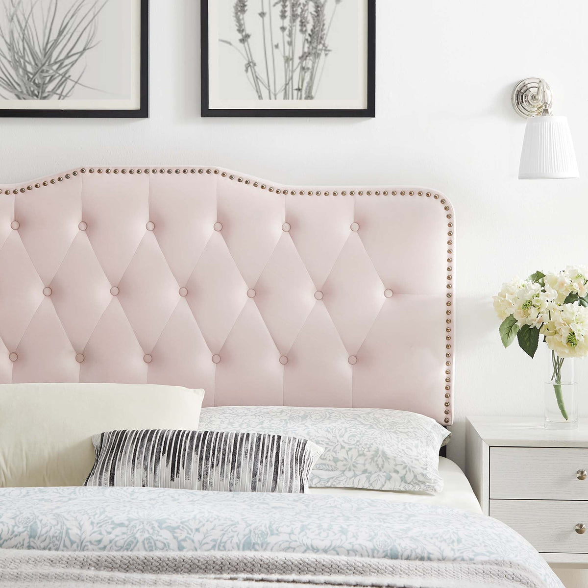 Sophia Tufted Performance Velvet Headboard