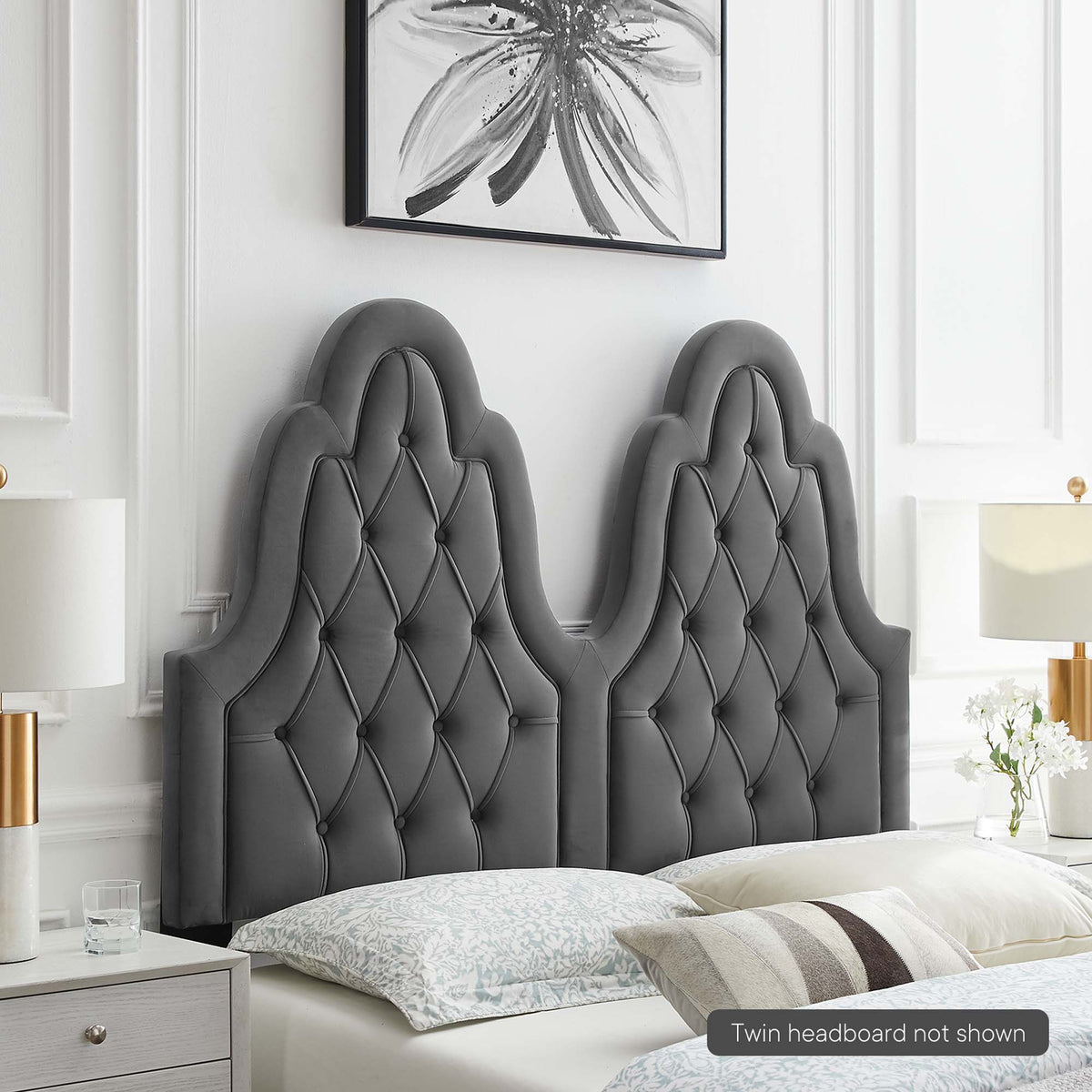 Augustine Tufted Performance Velvet Headboard - view 43