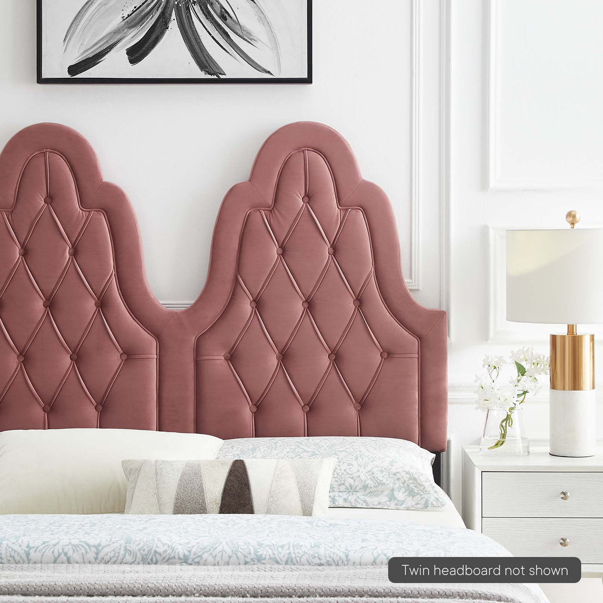 Augustine Tufted Performance Velvet Headboard - view 38