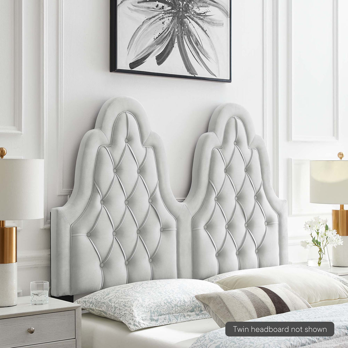 Augustine Tufted Performance Velvet Headboard - view 45