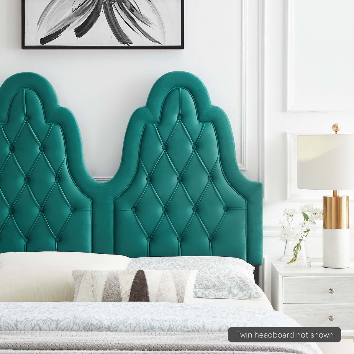 Augustine Tufted Performance Velvet Headboard - view 42