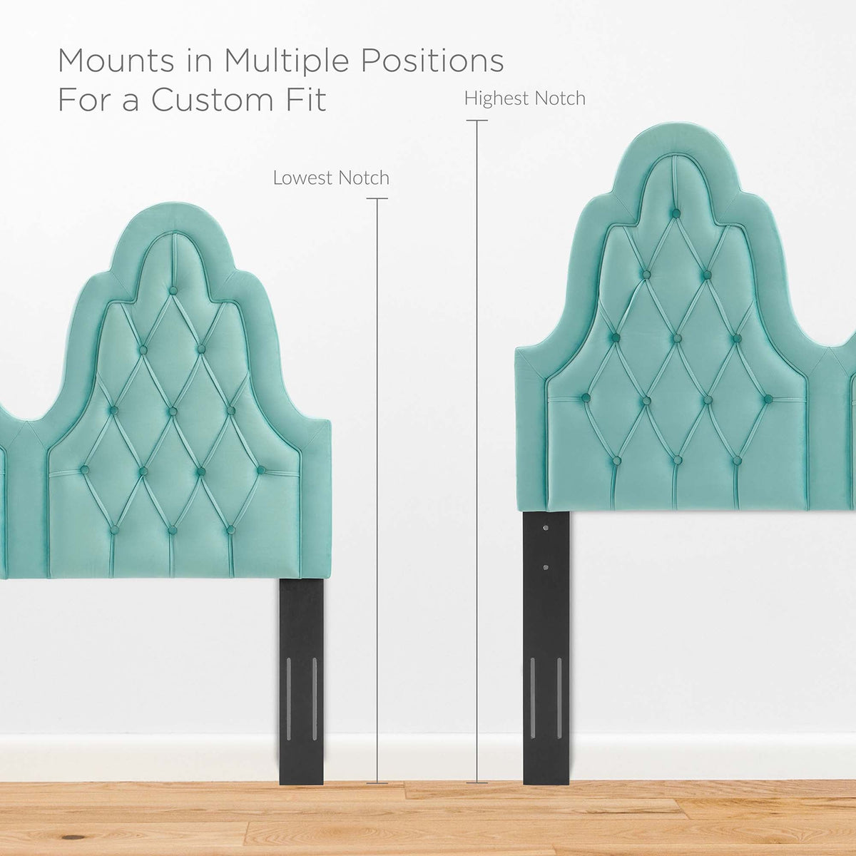 Augustine Tufted Performance Velvet Headboard