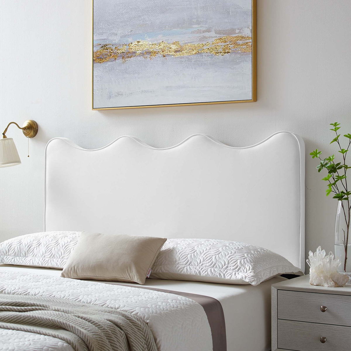 Athena Performance Velvet /Queen Headboard