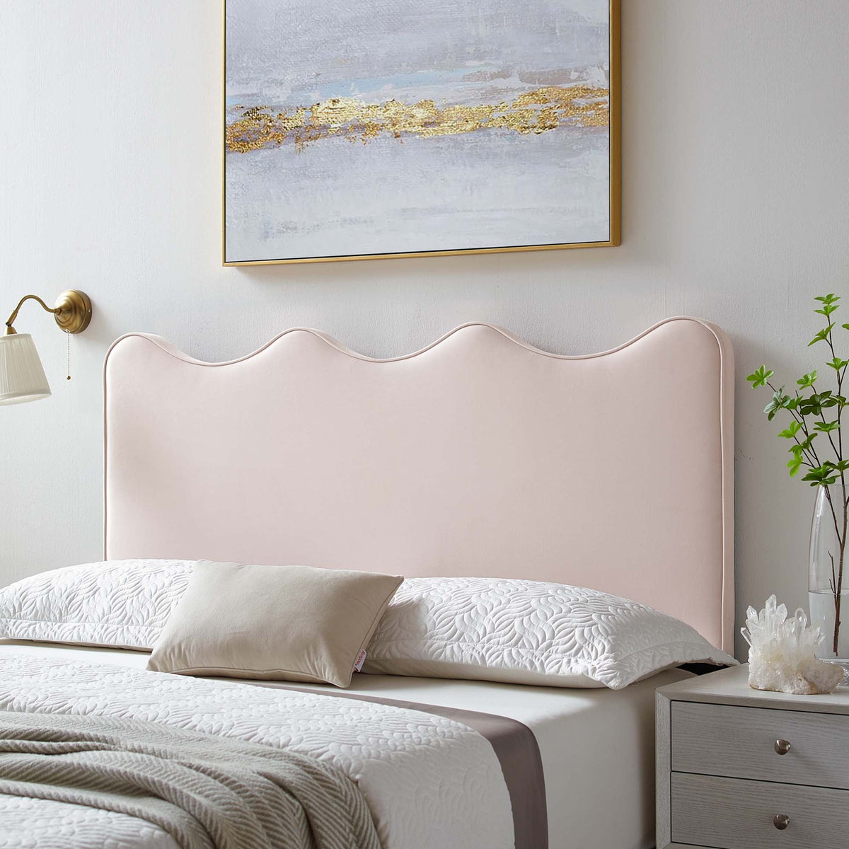 Athena Performance Velvet /Queen Headboard