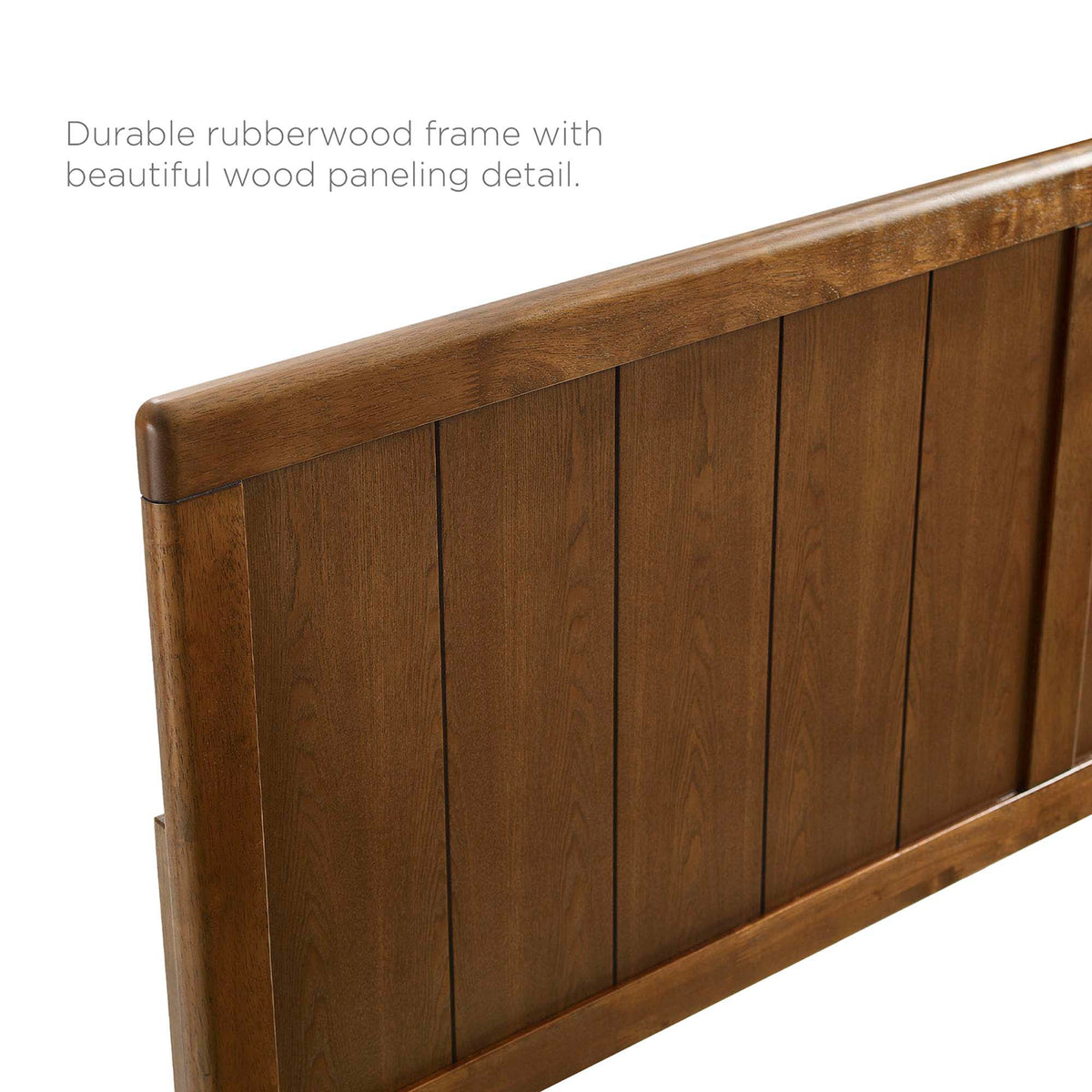 Alana Wood Platform Bed With Splayed Legs