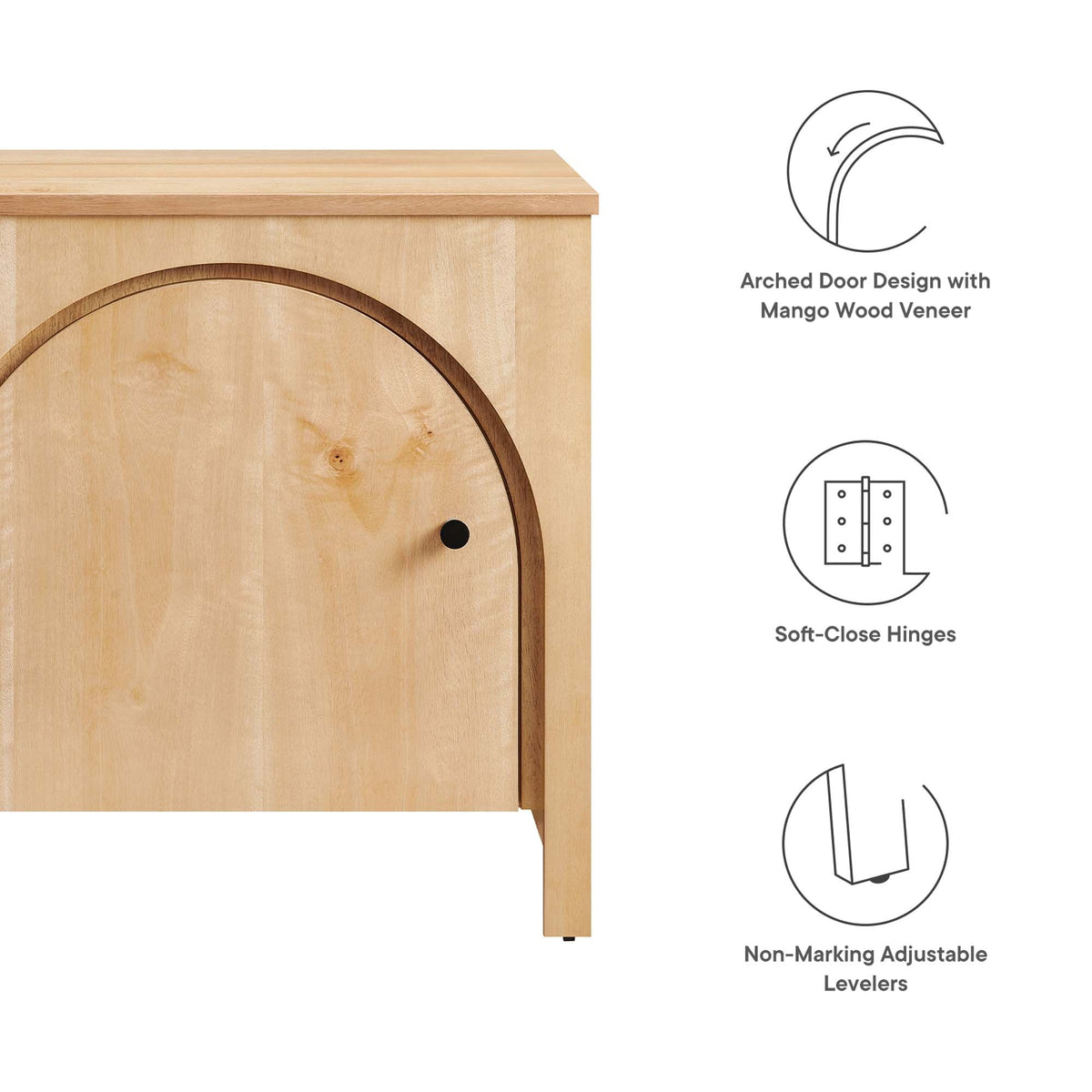 Appia Arched Door Nightstand - view 13