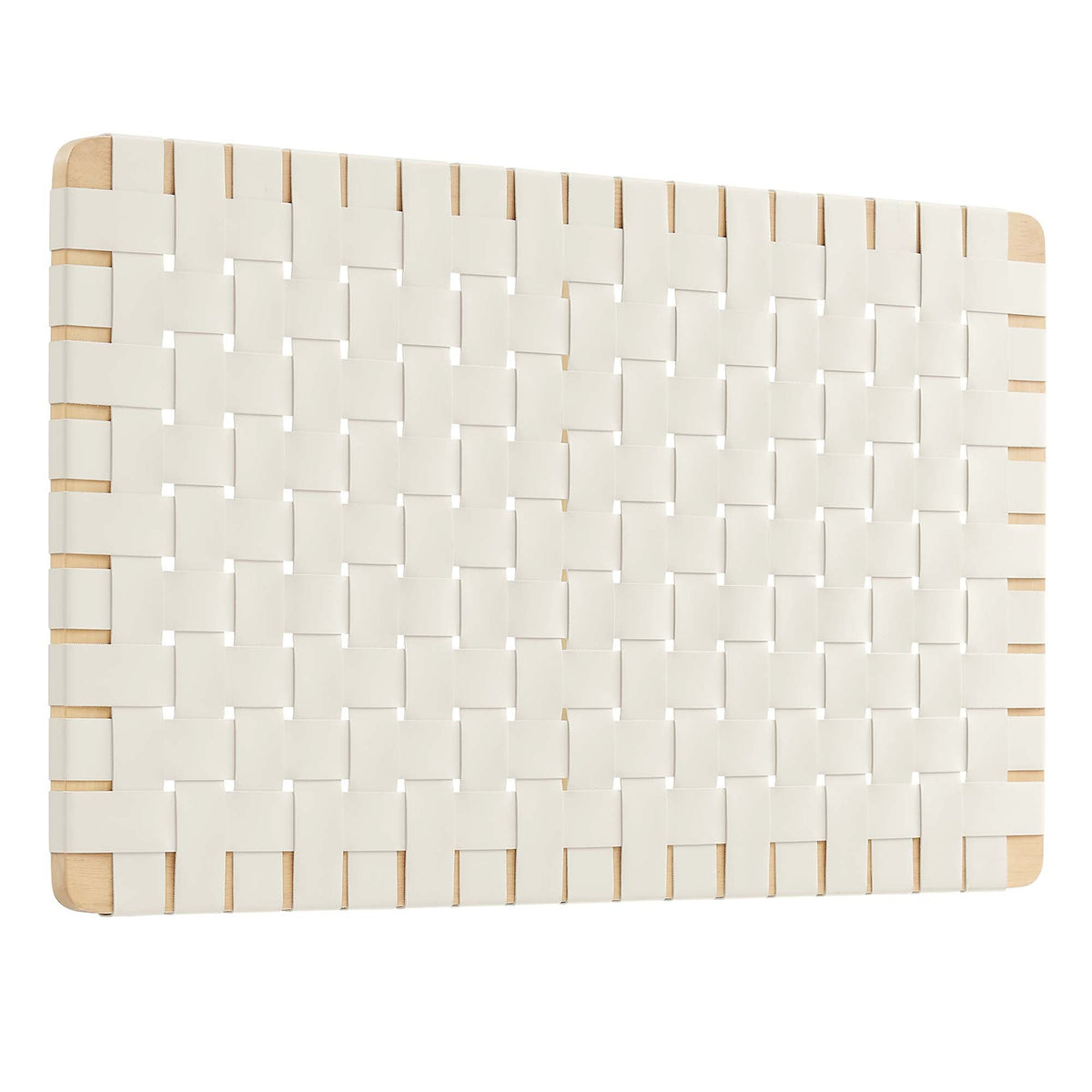 Sparta Weave Wall-Mount Vegan Leather Headboard - view 1