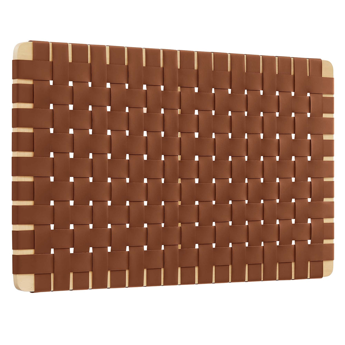 Sparta Weave Wall-Mount Vegan Leather Headboard - view 2