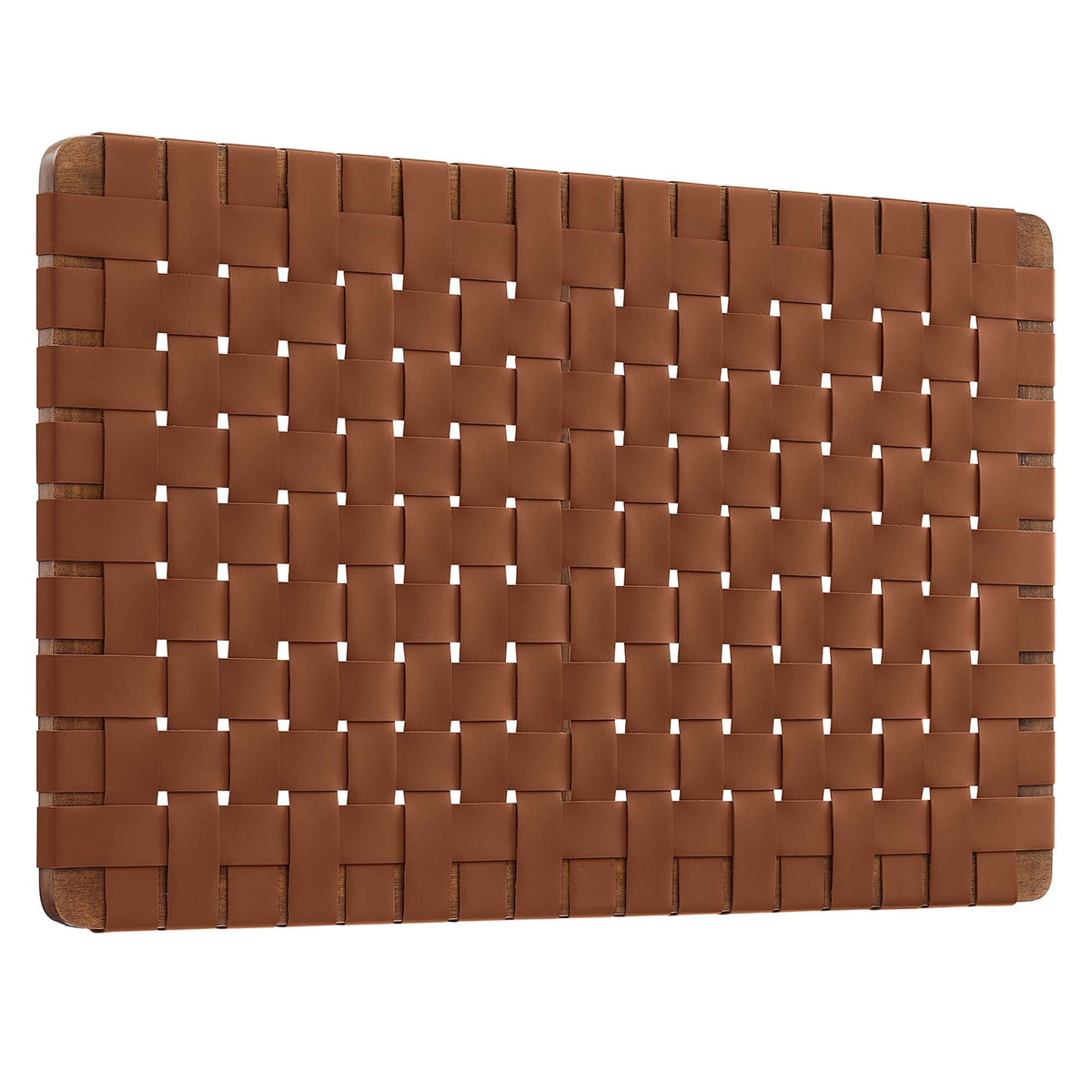 Sparta Weave Wall-Mount Vegan Leather Headboard - view 4