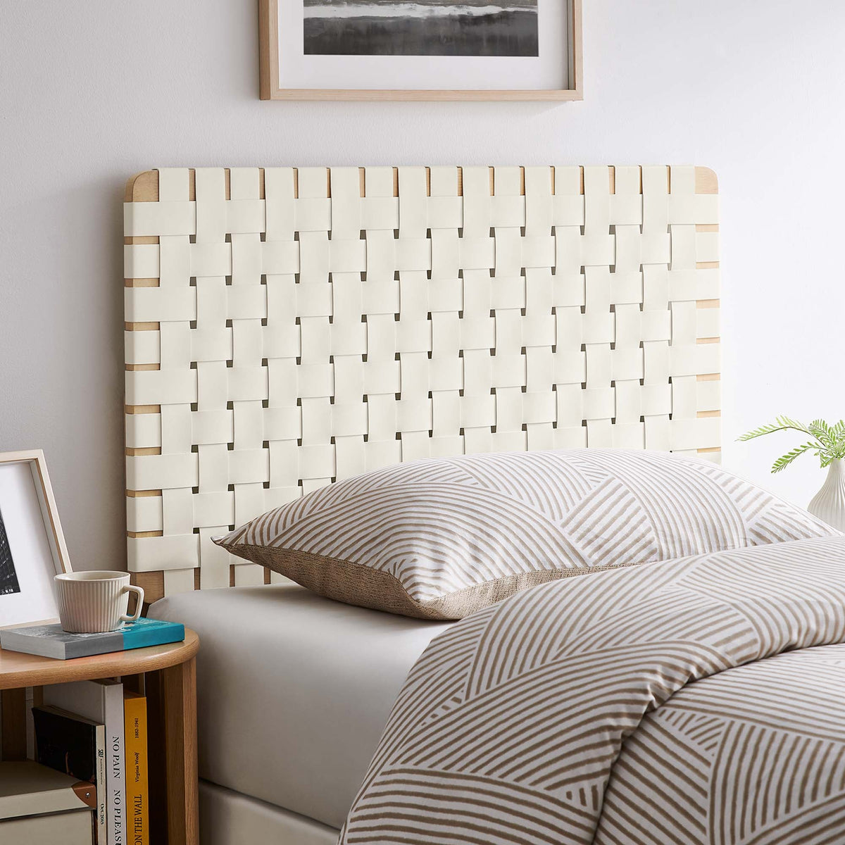 Sparta Weave Vegan Leather Headboard
