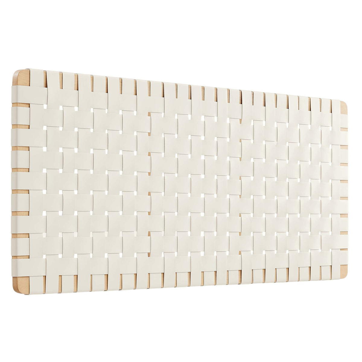 Sparta Weave Wall-Mount Vegan Leather Headboard - view 5