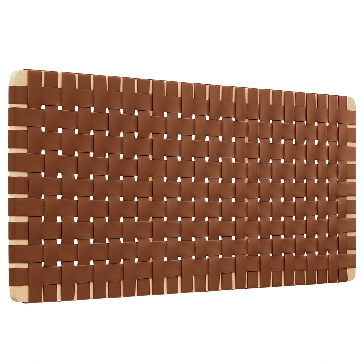 Sparta Weave Wall-Mount Vegan Leather Headboard - view 6