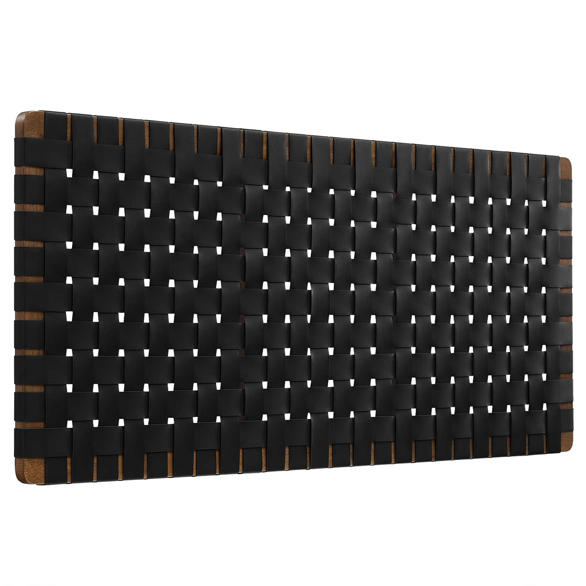 Sparta Weave Wall-Mount Vegan Leather Headboard - view 7