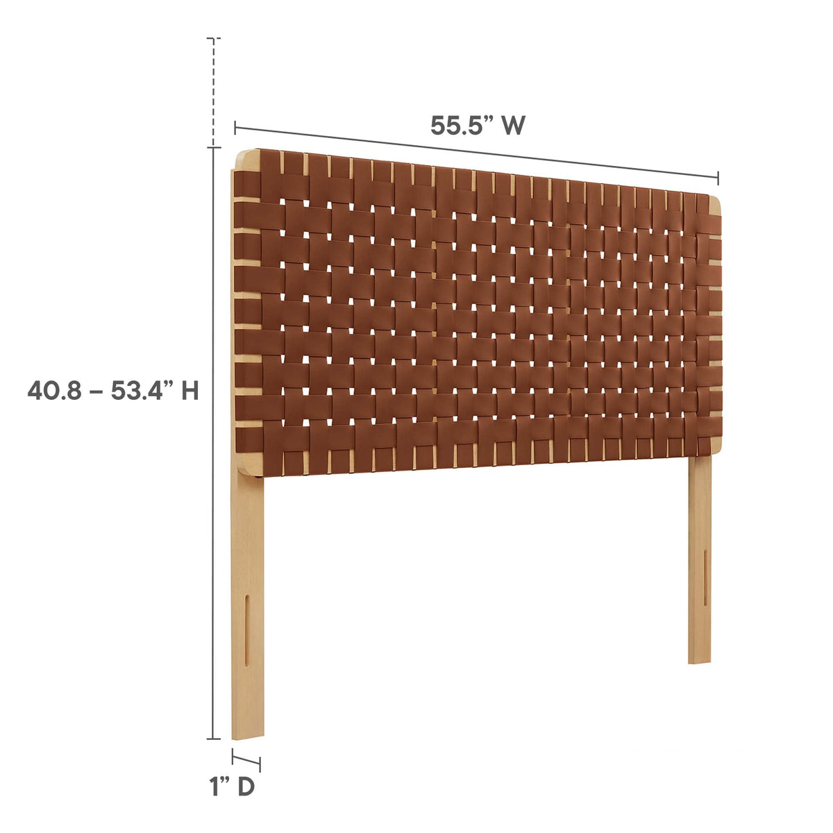 Sparta Weave Vegan Leather Headboard