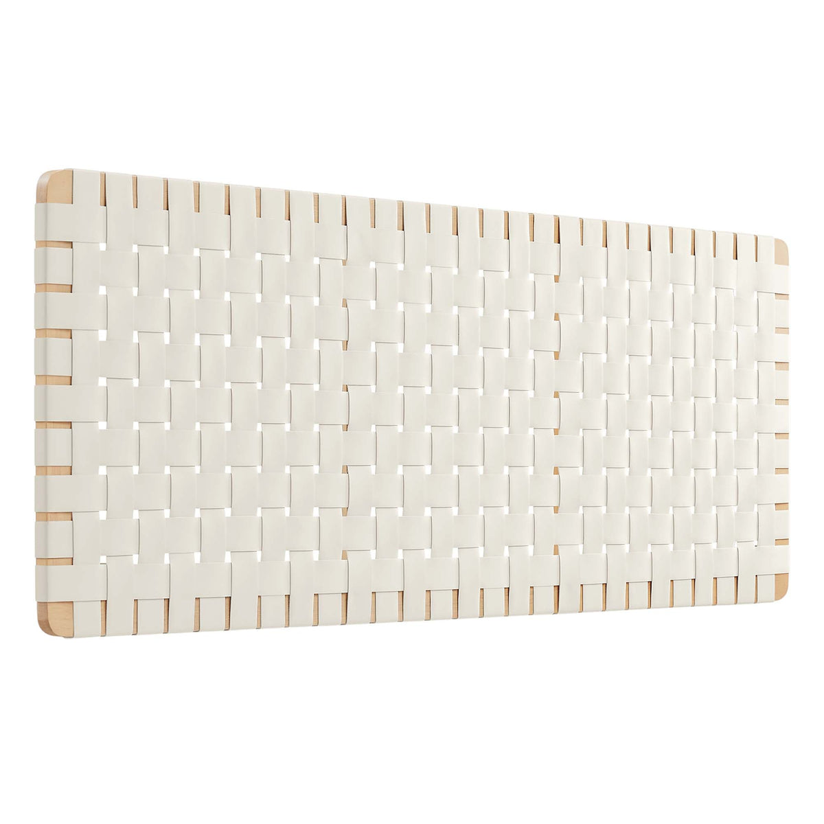 Sparta Weave Wall-Mount Vegan Leather Headboard - view 9
