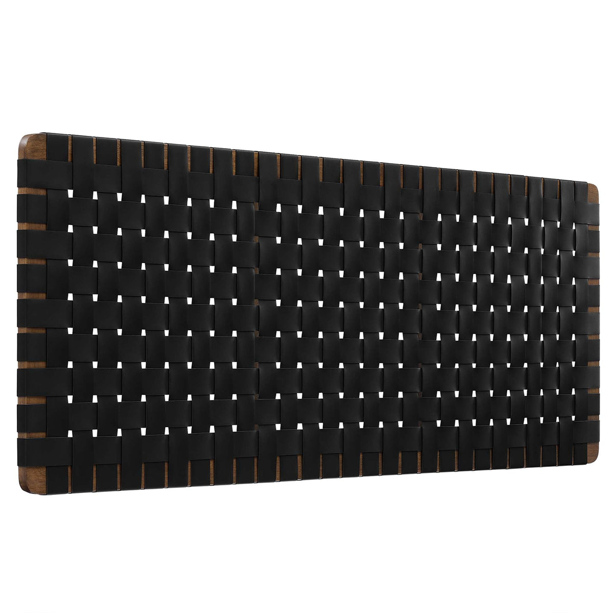 Sparta Weave Wall-Mount Vegan Leather Headboard - view 11