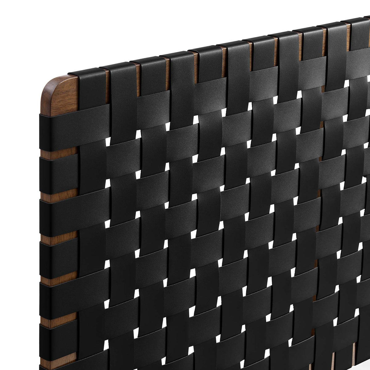 Sparta Weave Wall-Mount Vegan Leather Headboard - view 43