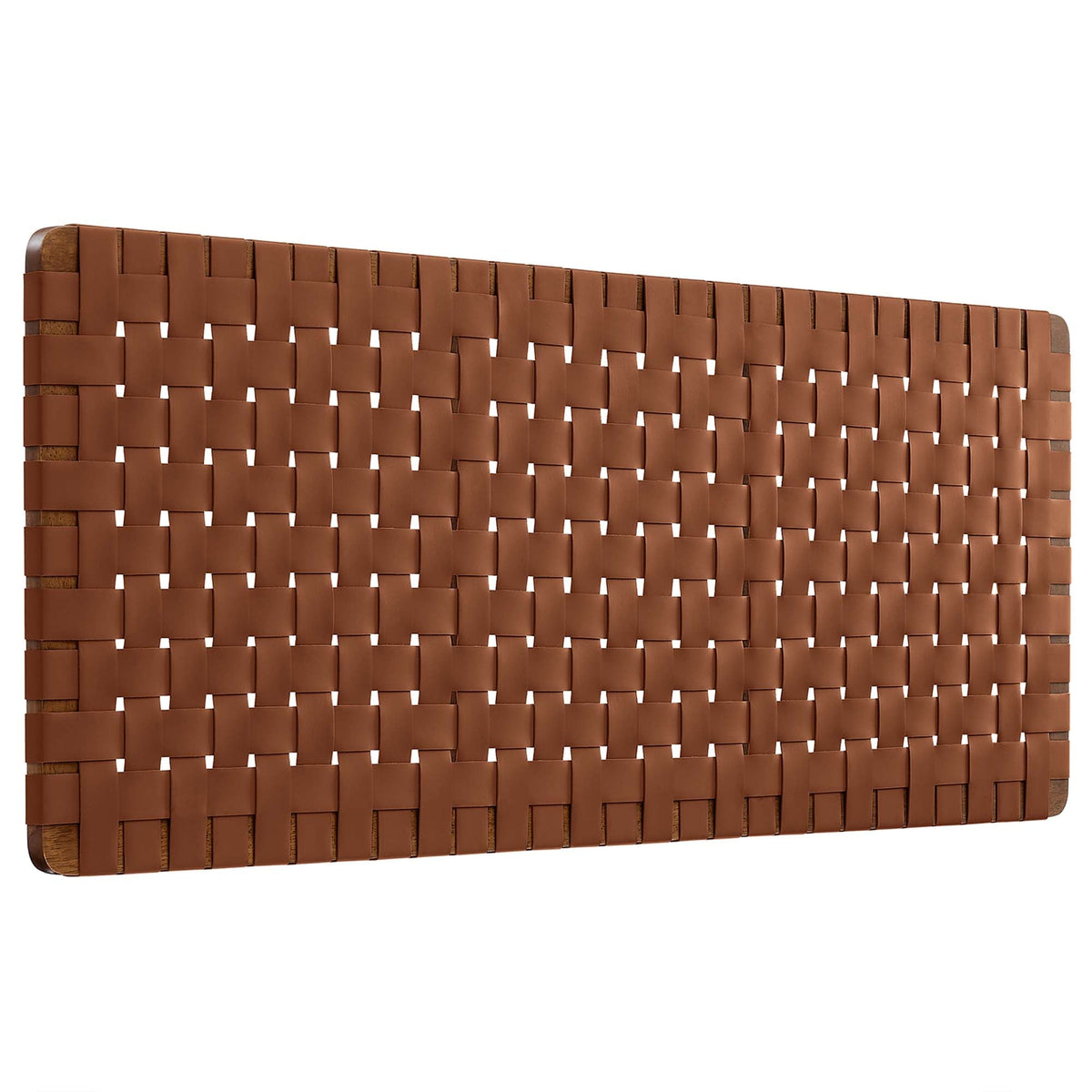 Sparta Weave Wall-Mount Vegan Leather Headboard - view 12