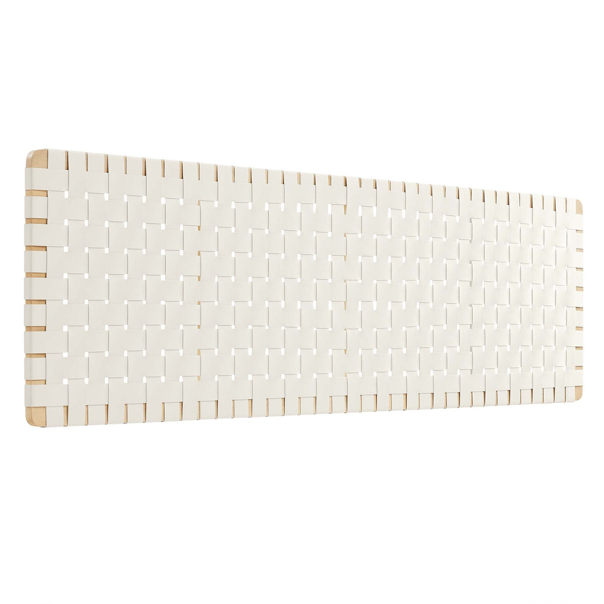 Sparta Weave Wall-Mount Vegan Leather Headboard - view 13