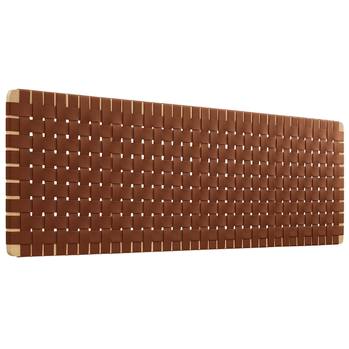Sparta Weave Wall-Mount Vegan Leather Headboard - view 14