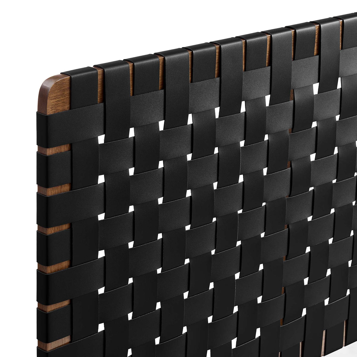 Sparta Weave Wall-Mount Vegan Leather Headboard - view 47