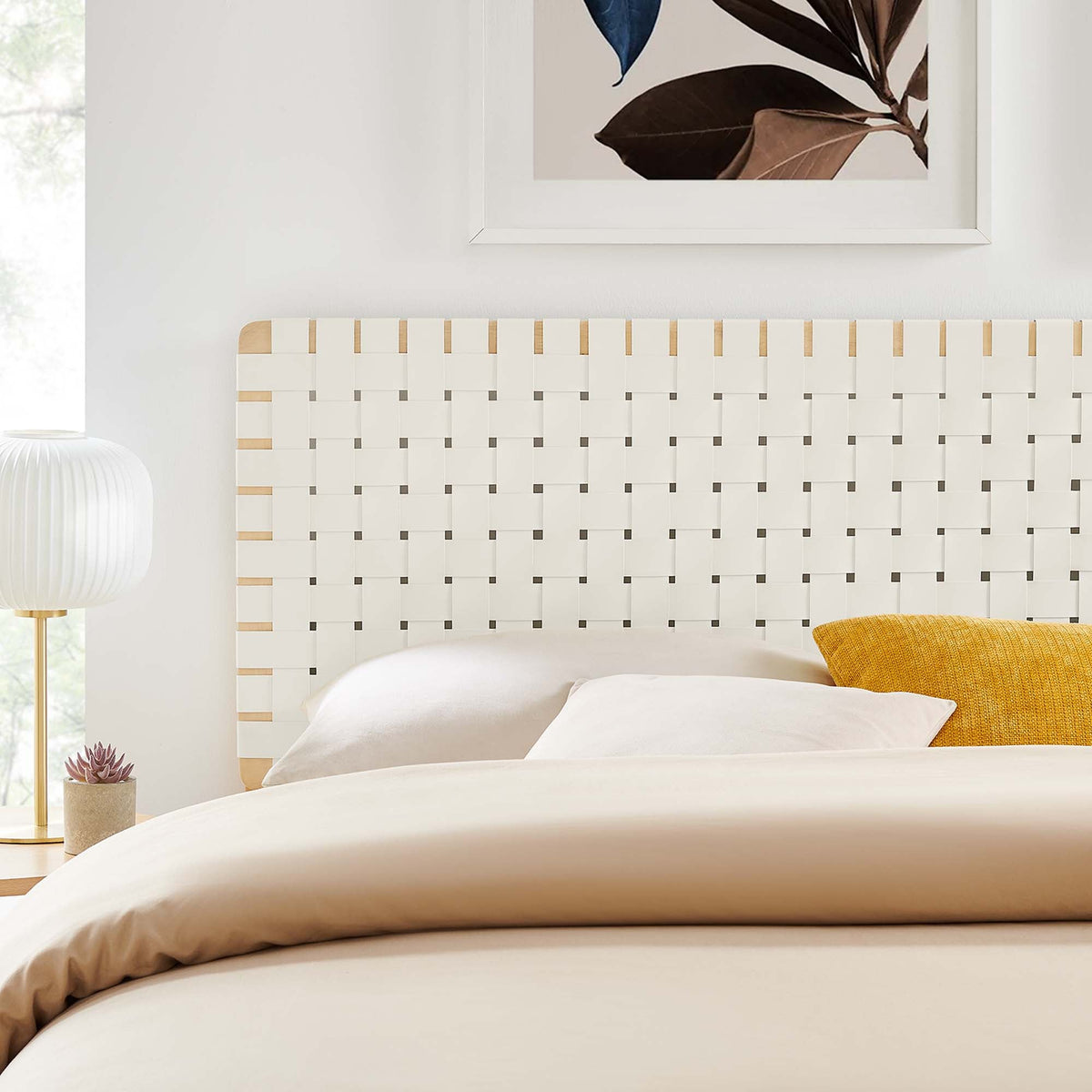 Sparta Weave Vegan Leather Headboard