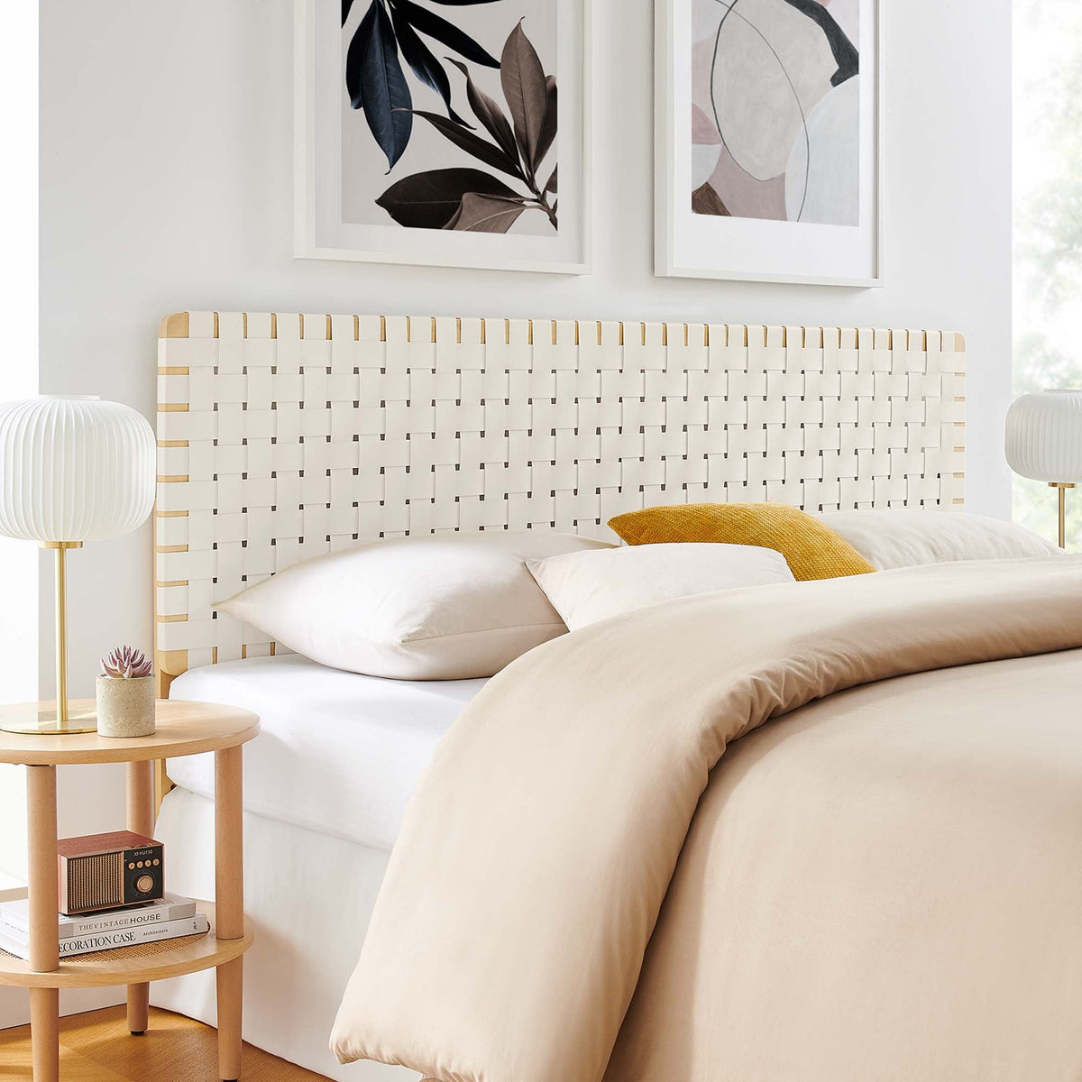 Sparta Weave Vegan Leather Headboard
