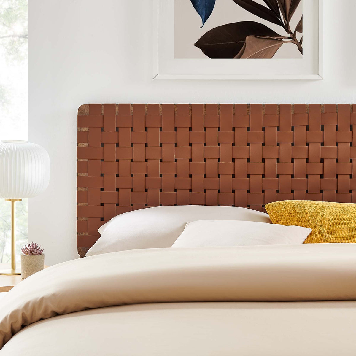 Sparta Weave Vegan Leather Headboard