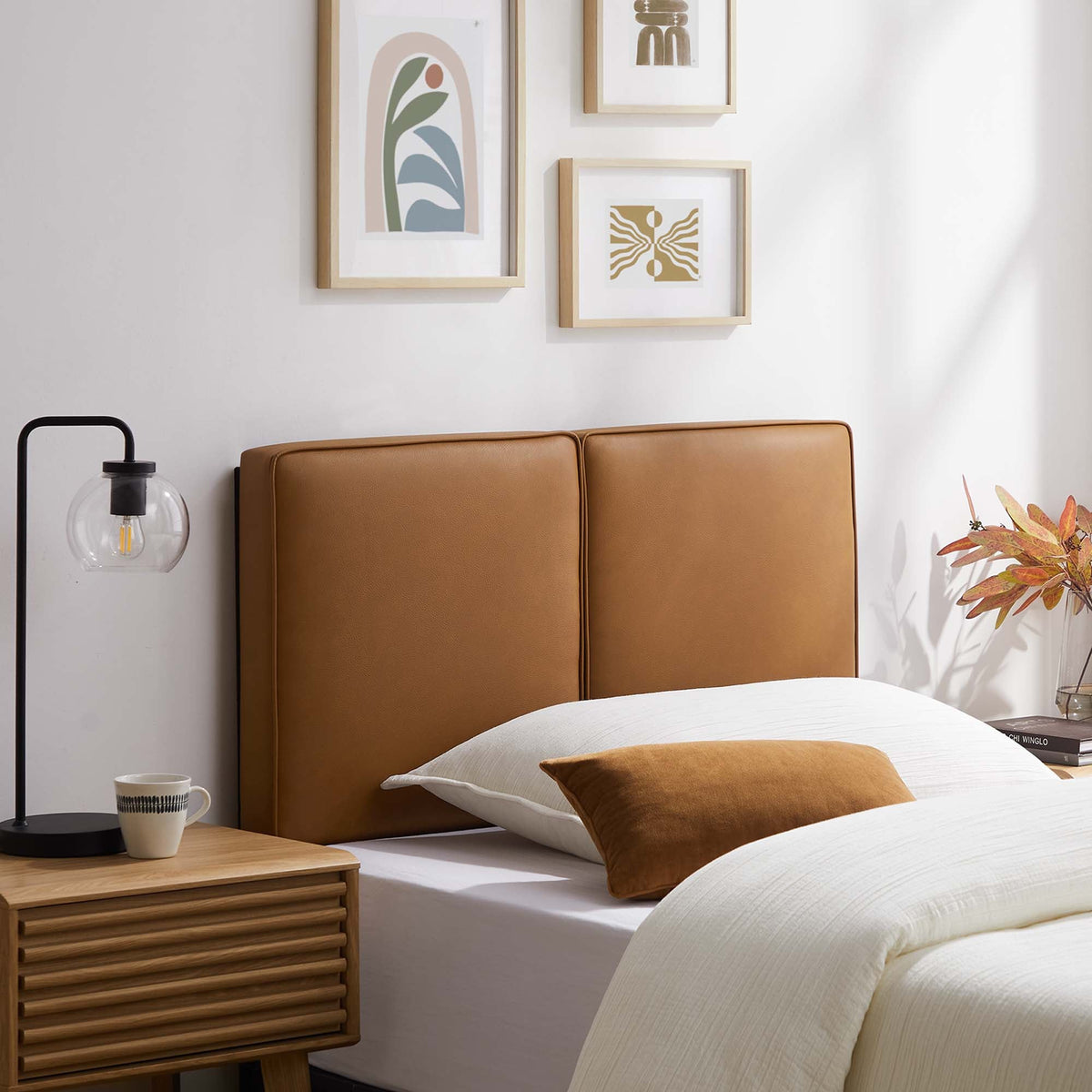 Lindee Vegan Leather Headboard - view 29