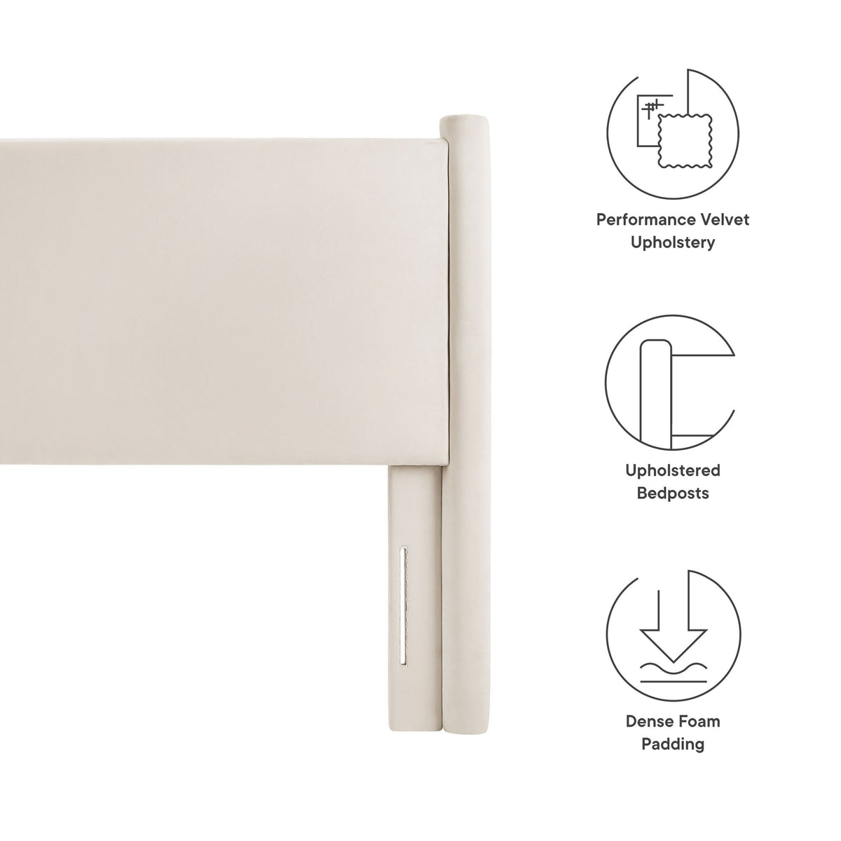 Rael Performance Velvet Headboard