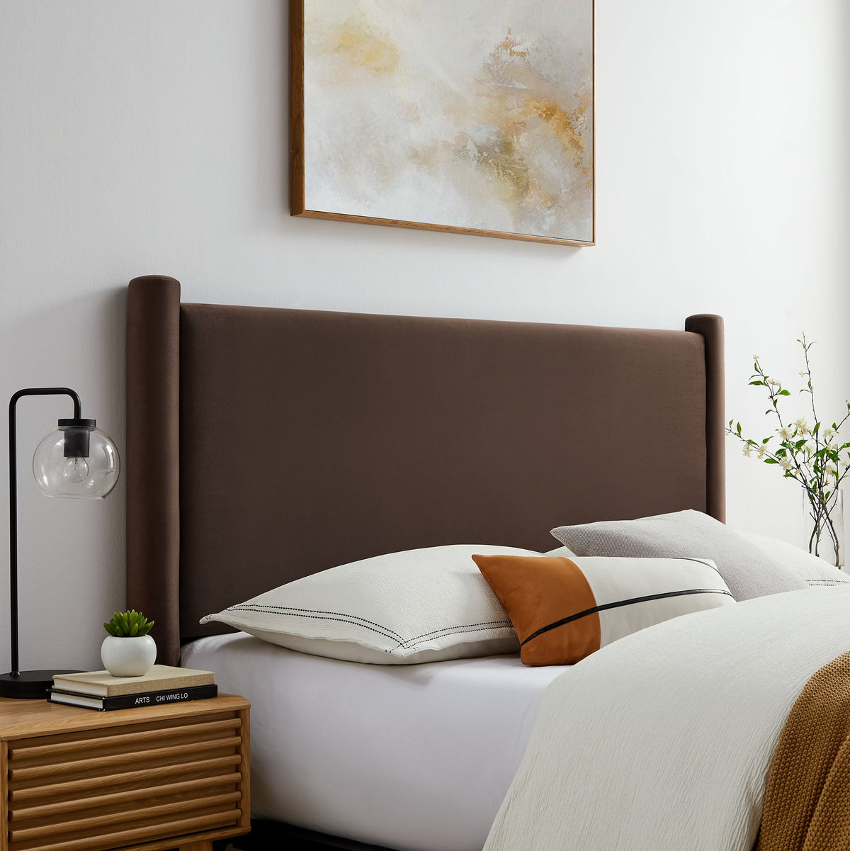 Rael Performance Velvet Headboard